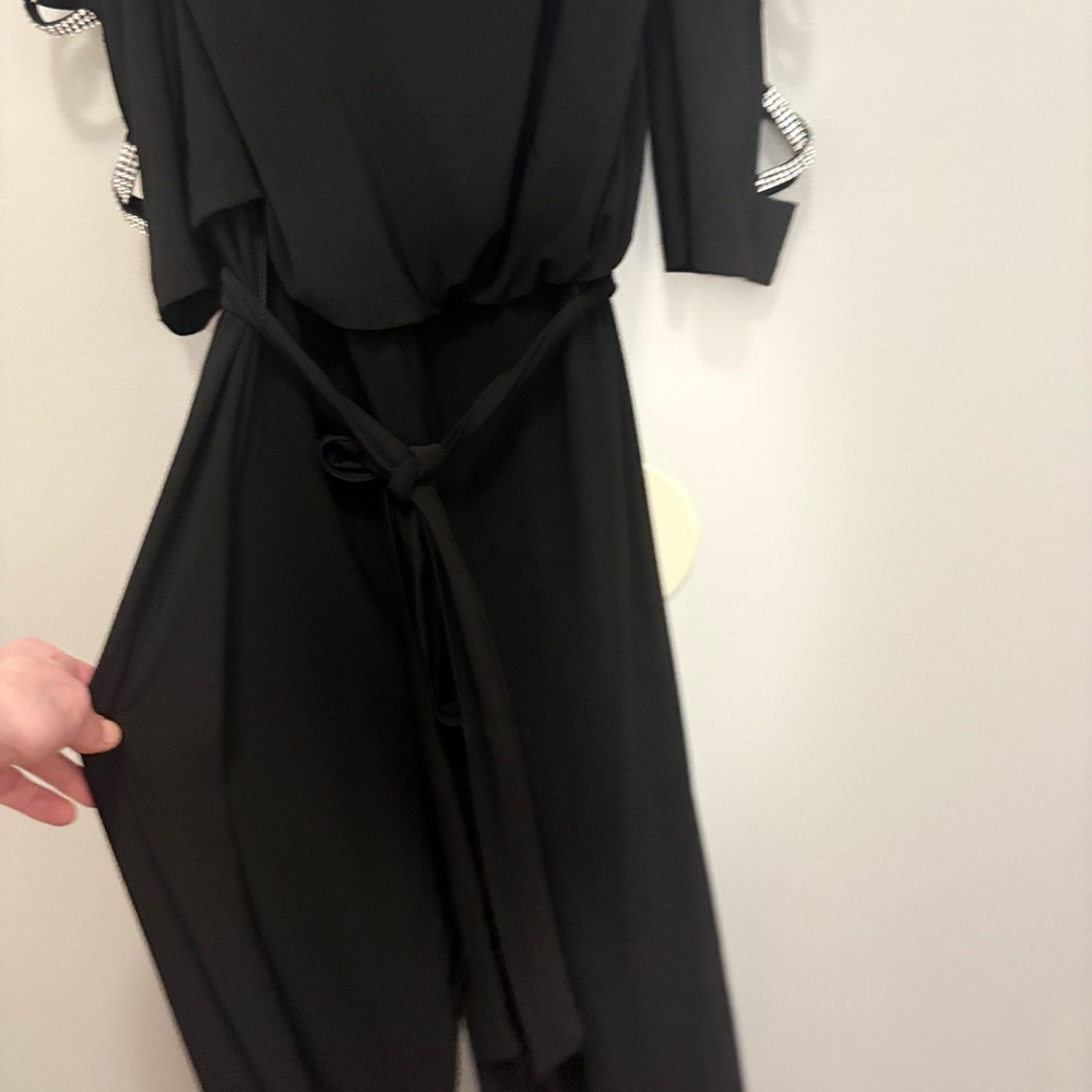 Elegant Black Evening jumpsuit - Picture 9 of 14